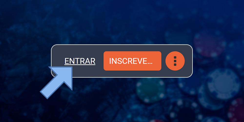 Botão de login rápido para sua conta.