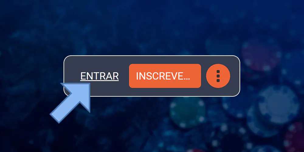 Botão de login rápido para sua conta.